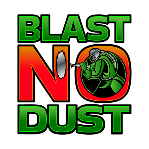 Blast No Dust mobile sandblasting service logo